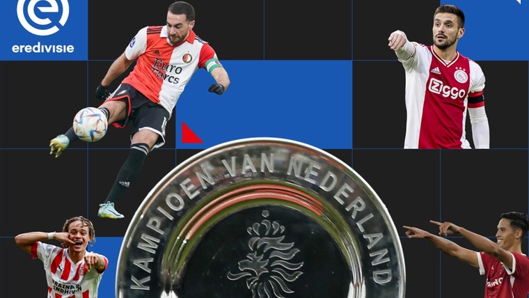 Dit zijn de titelkansen van Feyenoord, Ajax, AZ en PSV