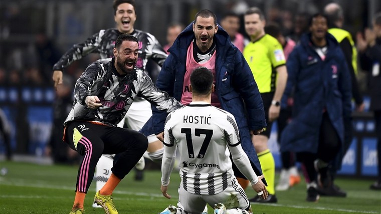 Kostic knalt Juventus naar zege in Milaan