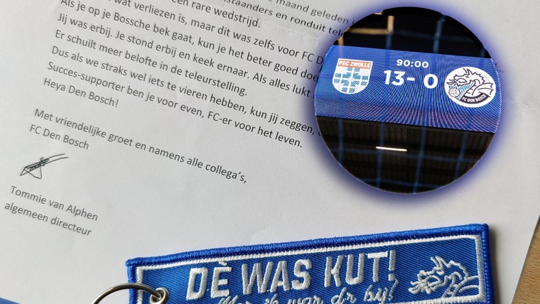 Recordnederlaag levert Den Bosch-fans presentje op: 'Dè was kut'