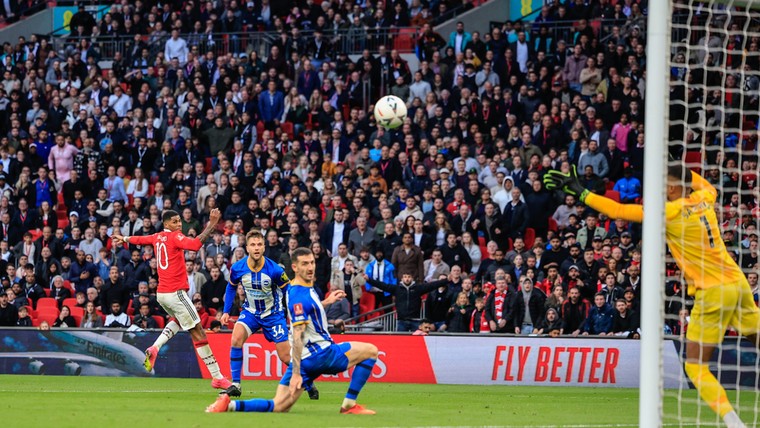 Ten Hag met Man Utd na strafschoppen tegen Brighton naar FA Cup-finale