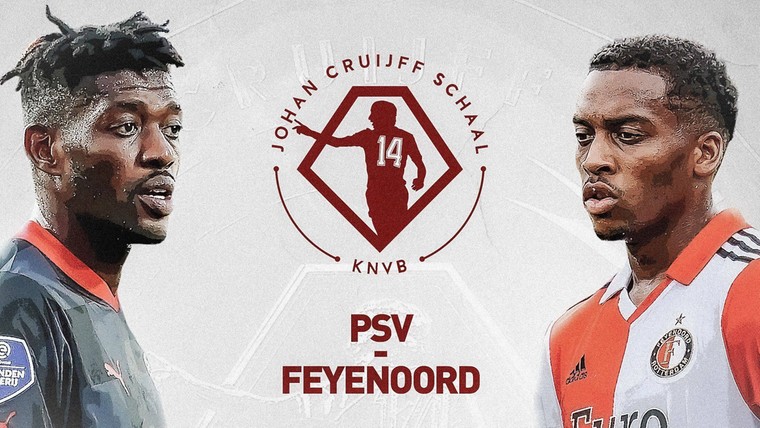 Feyenoord en PSV strijden in augustus om Johan Cruijff Schaal