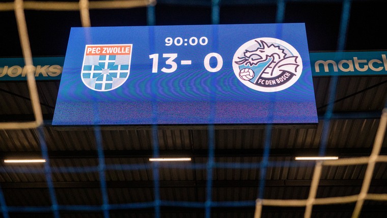 Historische 13-0 krijgt staartje voor FC Den Bosch