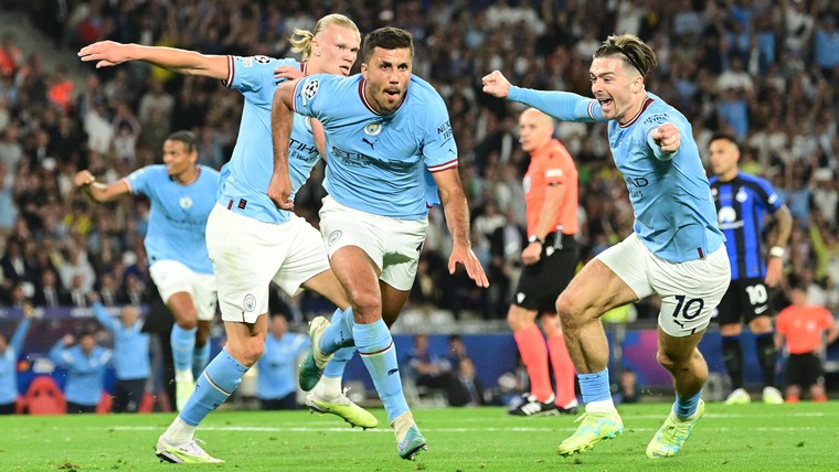 Rodri schiet worstelend Manchester City naar historische Champions League-winst