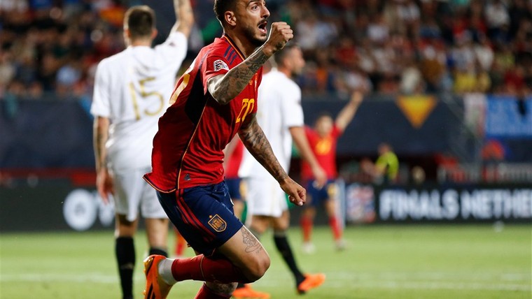 Spanje dankzij late goal naar finale Nations League, Oranje treft Italië