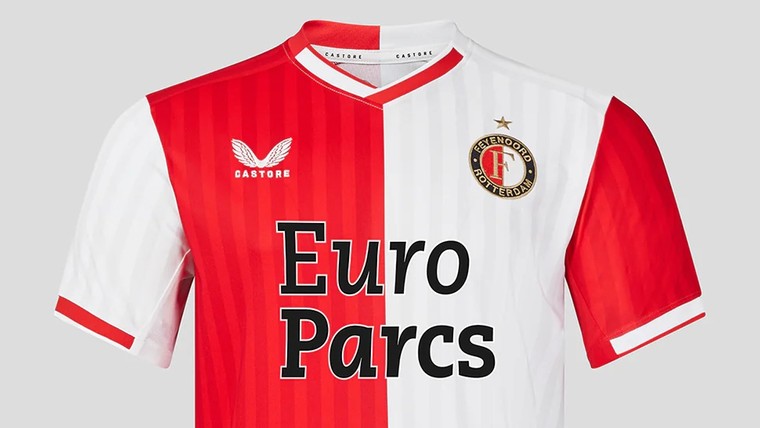Feyenoord presenteert nieuw thuisshirt met lichte verticale banen