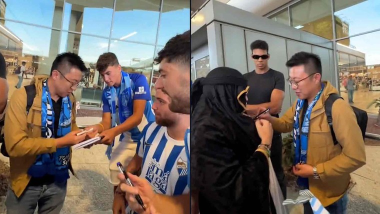 Málaga-fans onthalen willekeurige reiziger als nieuwe speler