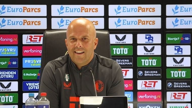 Feyenoord-trainer Slot reageert op Champions League-loting