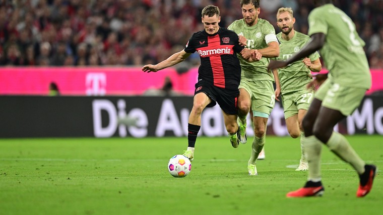 Leverkusen slaat dankzij late penalty in spektakelstuk aanval Bayern af