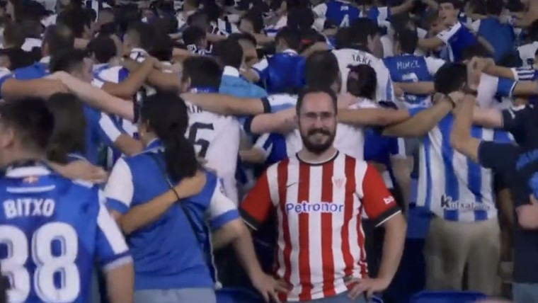 Respect: Bilbao-fan beleeft derbyverlies tussen supporters Sociedad