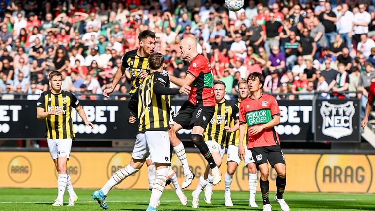 Vloek blijft NEC achtervolgen: Gelderse derby opnieuw prooi voor Vitesse
