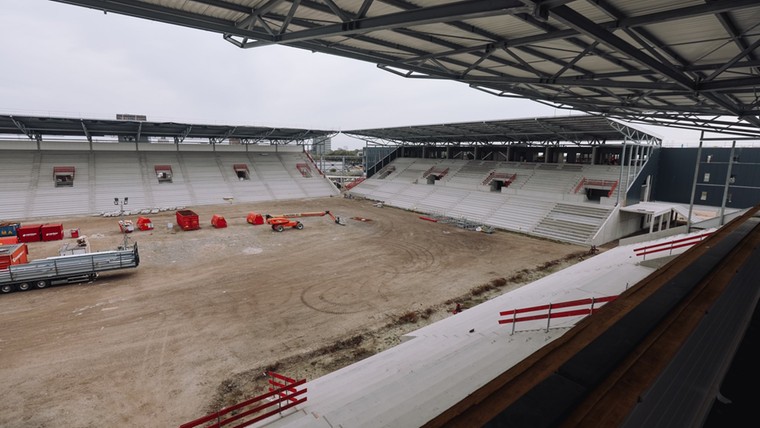 Het nieuwe stadion van Cambuur krijgt aardig vorm