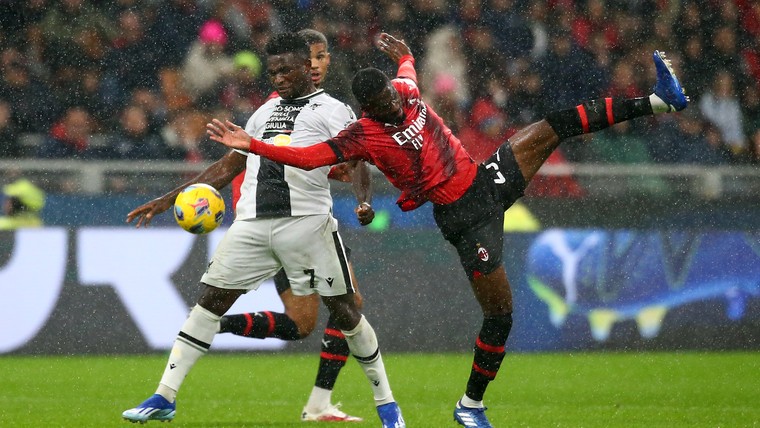 Offday AC Milan helpt remisekoning Udinese aan primeur