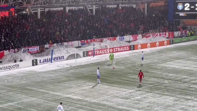 Conference League-duel in Finland stilgelegd na winterpret op de tribunes