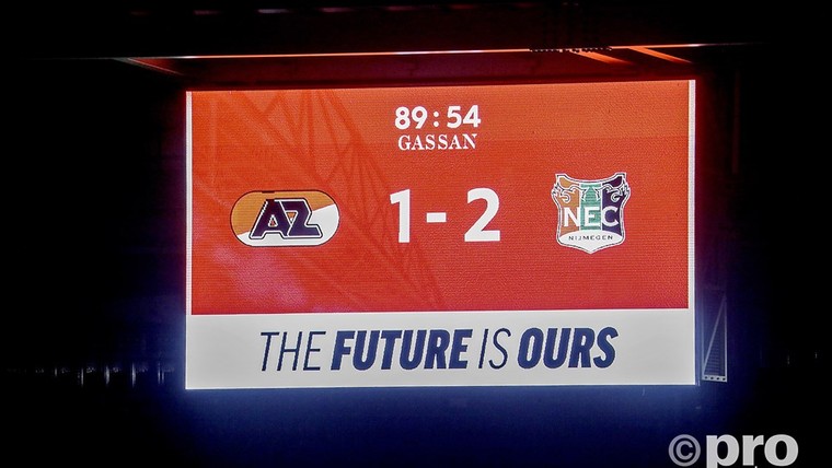 NEC houdt voorsprong op AZ vast in restant van in oktober gestaakt duel