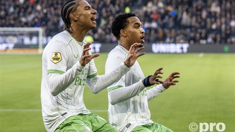 Stengs en Feyenoord denken voorlopig niet aan titel: 'Tien punten is heel veel' 