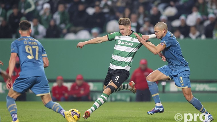 Sporting klopt rivaal Porto, slaande Pepe reageert cynisch na rode kaart