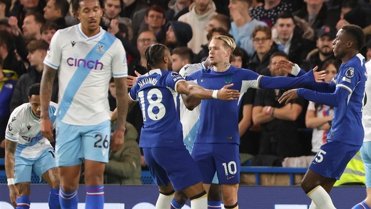 Madueke laat Chelsea ontsnappen tegen Crystal Palace