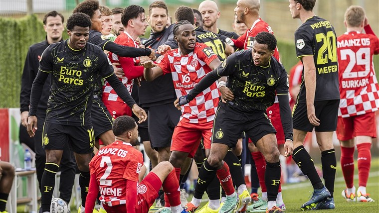 Feyenoord verliest oefenduel van Mainz ondanks fraaie goal Van den Belt