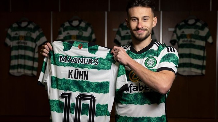 Celtic presenteert ex-Ajacied Kühn en geeft hem rugnummer 10