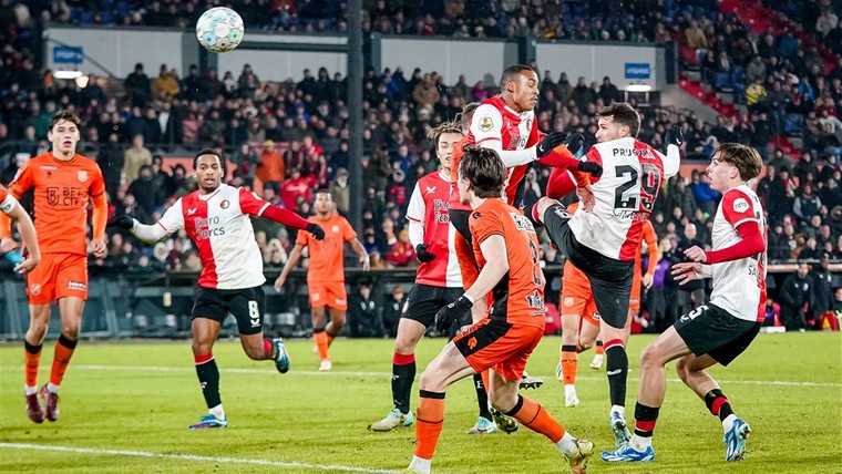 Het slotoffensief van Feyenoord is beter dan vorig jaar