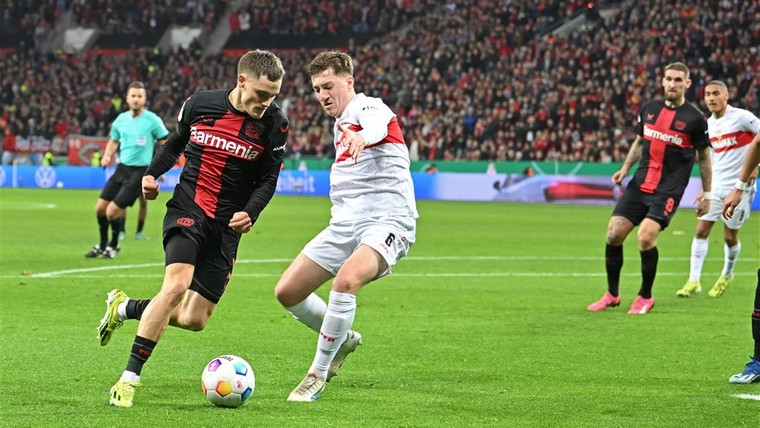 Leverkusen wint spektakelstuk en is nu favoriet in de DFB-Pokal