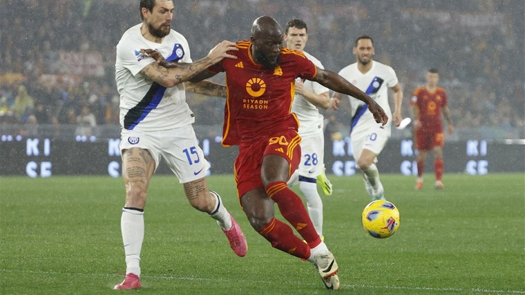 Roma krijgt richting duel met Feyenoord tik van Inter in spektakelstuk