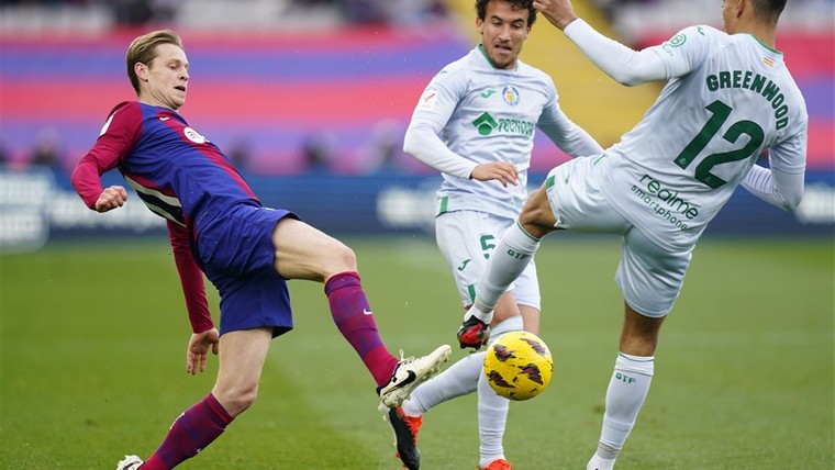 Barcelona kan weer eens écht lachen: tweede plek, goal Frenkie en clean sheet