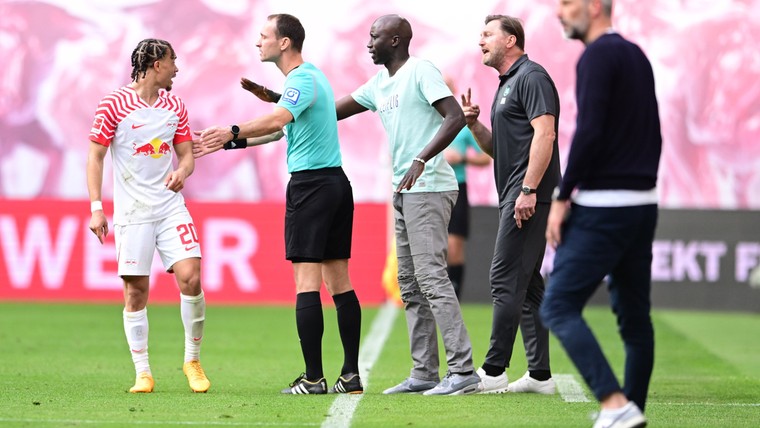 Leipzig-coach Rose door het lint na 'onterechte' gele kaart voor Xavi Simons