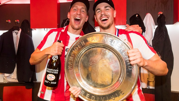 Quiz: wie werden net als Luuk de Jong minstens vier keer kampioen met PSV?