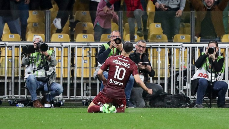 Mikautadze onderstreept bloedvorm in degradatiekraker FC Metz