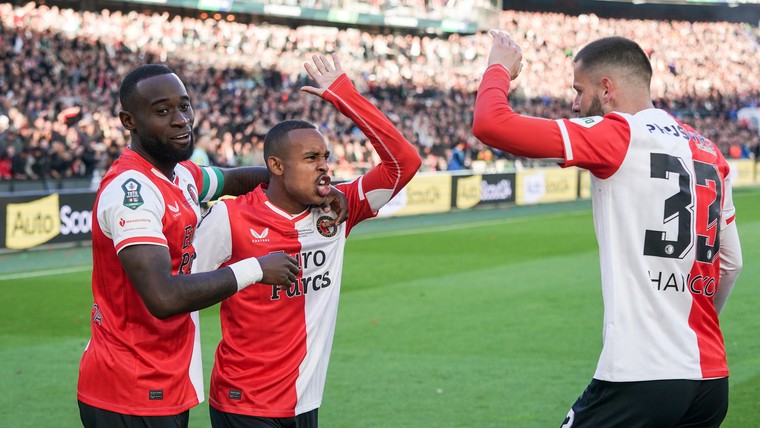 Feyenoord trekt bekerwinst over de streep in tumultueuze finale tegen NEC