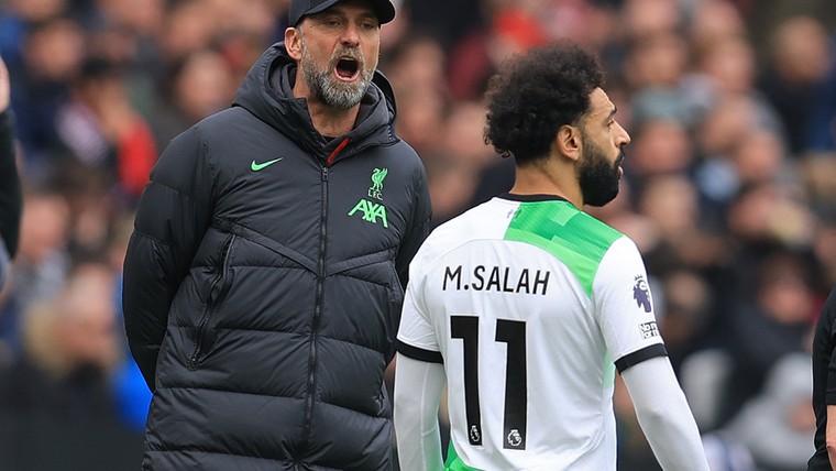 Klopp zet punt achter akkefietje met Salah: 'Een non-verhaal'
