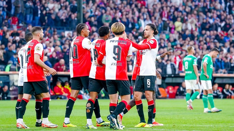 Het Legioen brengt ode aan Slot bij klinkende zege Feyenoord