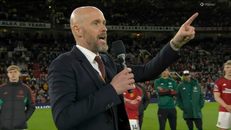 Ten Hag staat in speech al stil bij FA Cup-clash en doet belofte aan fans