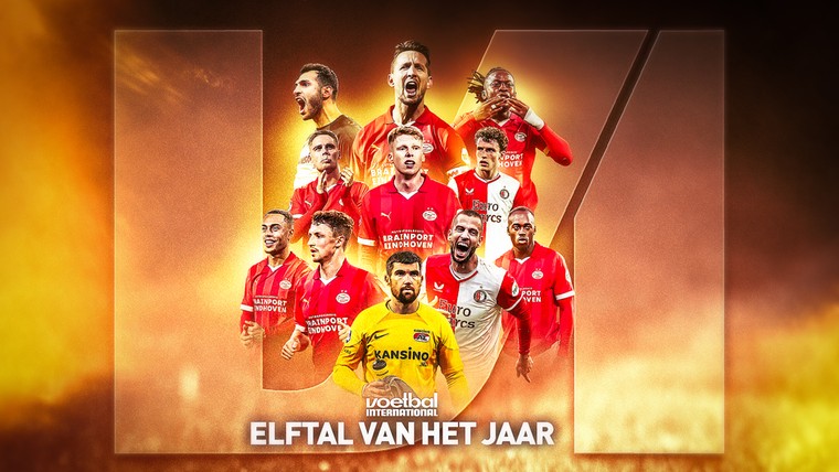 PSV domineert Elftal van het Jaar, twee spelers van AZ en Feyenoord