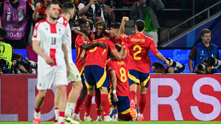 Spanje etaleert klasse en zet punt achter EK-droom Georgië