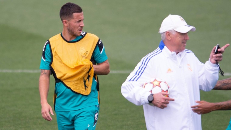 Ancelotti verklaart de mislukking van Hazard: 'Hij hield niet van trainen'