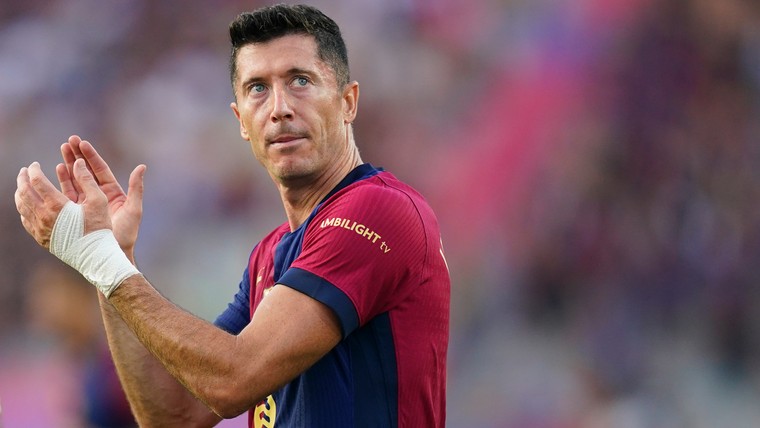 Lewandowski piekt al vroeg in het seizoen en redt Barça weer