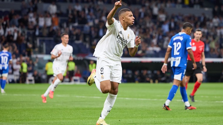 Laconiek Real geeft zege na hoogstandje Mbappé nog bijna uit handen