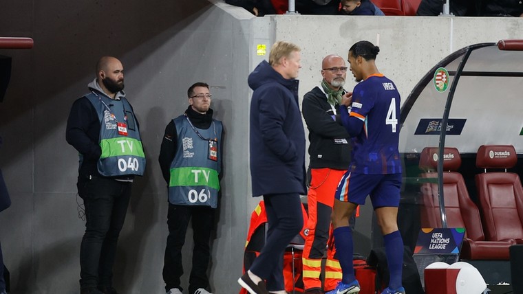 Van Dijk blijft bij Oranje en verklapt wat hij tegen scheidsrechter zei