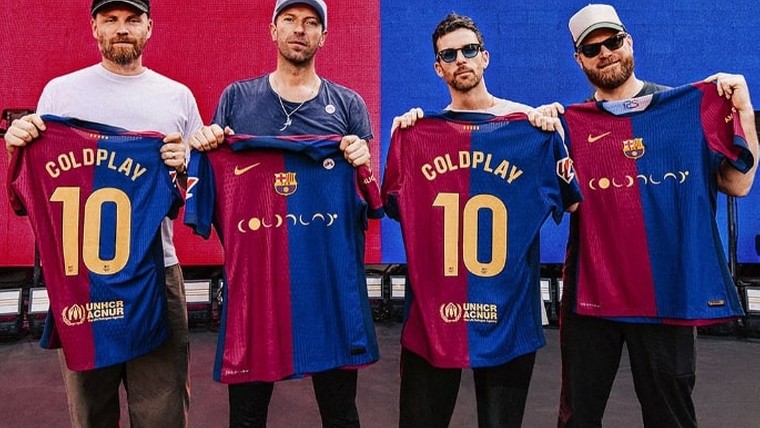 Barça presenteert samenwerking met Coldplay voor El Clásico