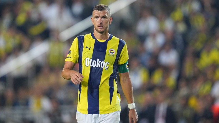 Dzeko zorgt met prachtig schot bijna voor kers op de taart bij Fenerbahçe-feest