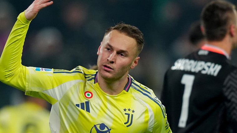 Juventus ontsnapt in blessuretijd tegen Bologna, eerste goal Koopmeiners