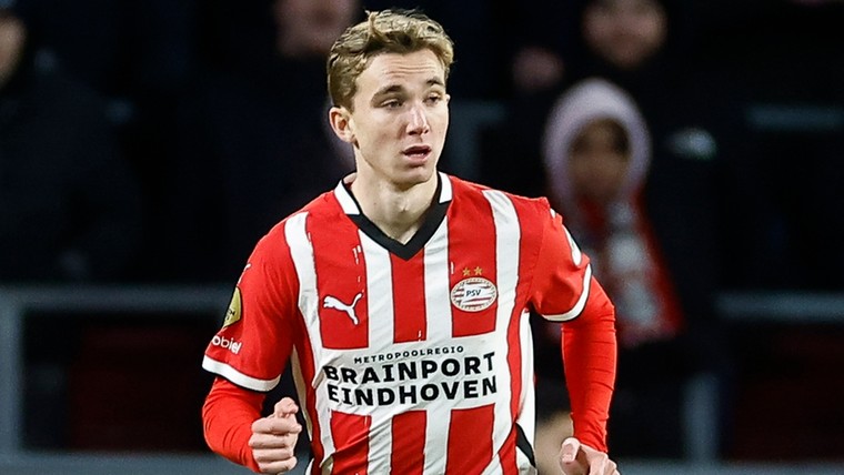 PSV-talent Land hoopte op meer speeltijd: 'Valt een klein beetje tegen'