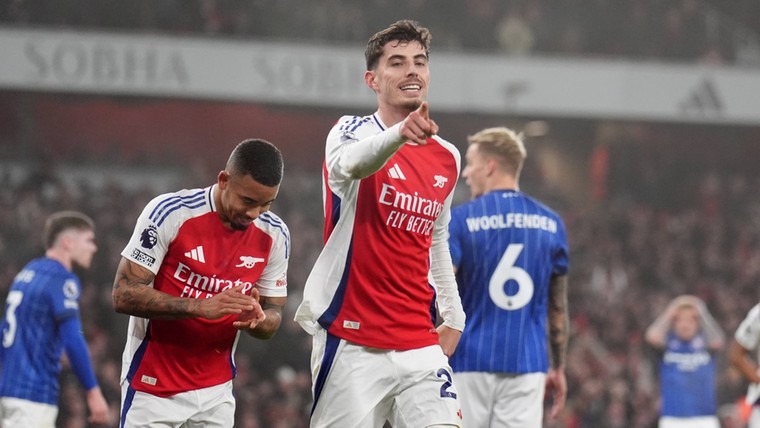 Inefficiënt Arsenal boekt minimale zege op Ipswich Town en herovert tweede plek