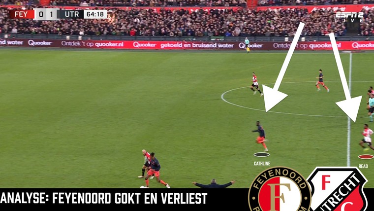 Feyenoord gokt en verliest tegen FC Utrecht