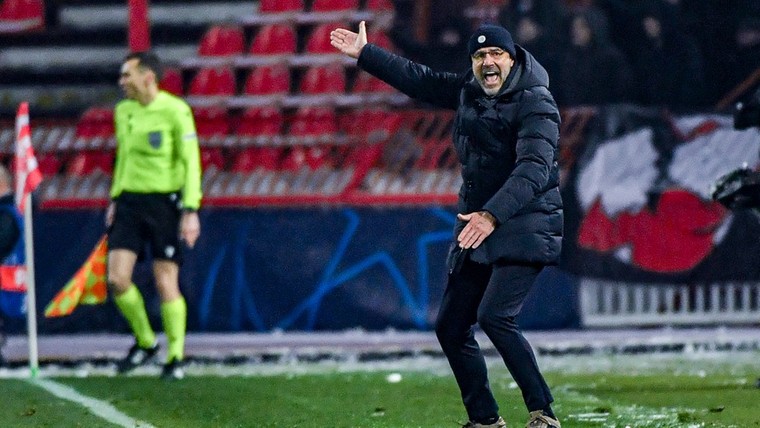 Bosz ziet PSV 'ballen tonen' in Belgrado: 'Stonden mannen op het veld'