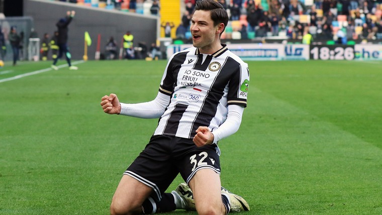 Ekkelenkamp in bloedvorm schiet Udinese met dubbelslag naar ruime zege