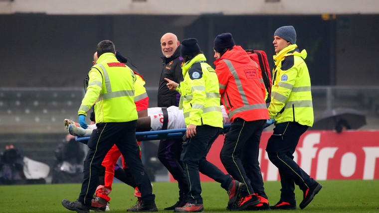 Fiorentina-spits Kean ontslagen uit ziekenhuis na hoofdbotsing