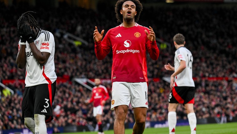 Man Utd na gemiste strafschop Zirkzee uit FA Cup tegen Fulham